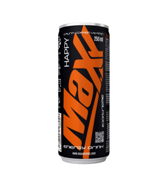Maxx Exxtreme Happy sýtený energetický nápoj 250 ml