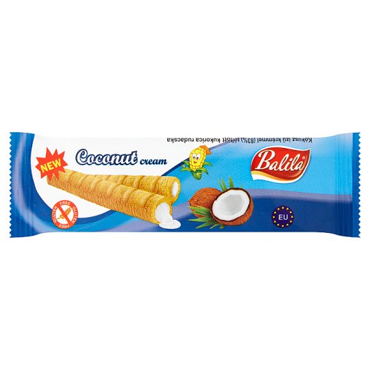 Balila kukuričné trubičky kokos 18g